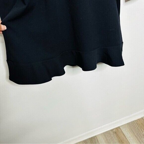 Zara Black Embroidered Floral Sequin Detail Longsleeves Mini Dress Size Medium - Picture 6 of 10